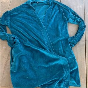 Steve Madden Teal Velvet Robe